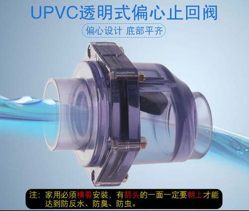 包邮厨房50PVC排水管防返水下水管道防臭防反水翻板式止回阀逆止