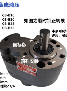 CB-B40/B50/B63/B80/B100/B125/B160液压XCB XTCB TXCB齿轮油泵F