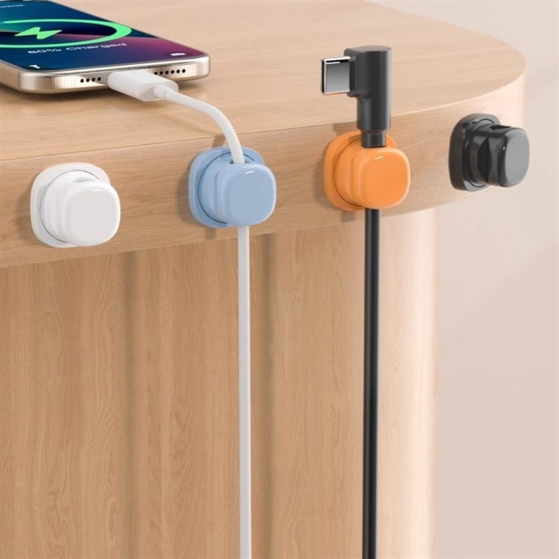 可旋转理线器桌面收纳神器手机充电线整L理神器桌面收纳理线器