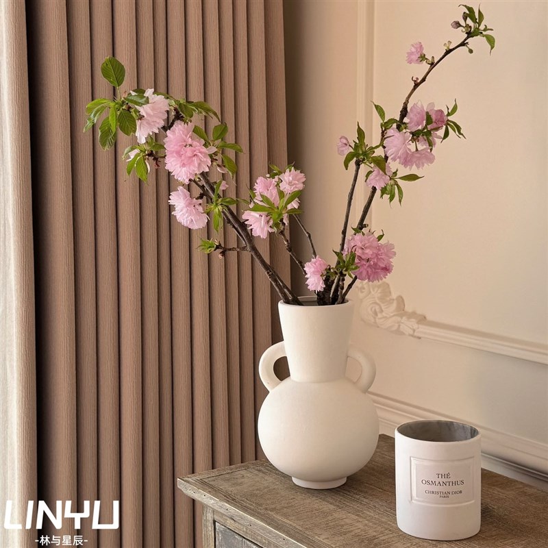 白色简约陶瓷花k瓶现代创意家居客厅餐桌干花插花装饰摆件