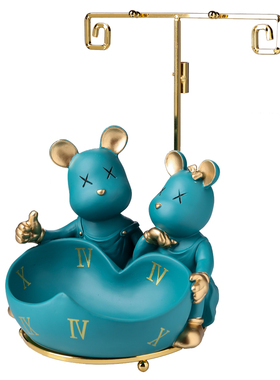 网红暴力熊收纳摆件家居装饰品儿童房电视柜桌面卧室小物件轻奢风