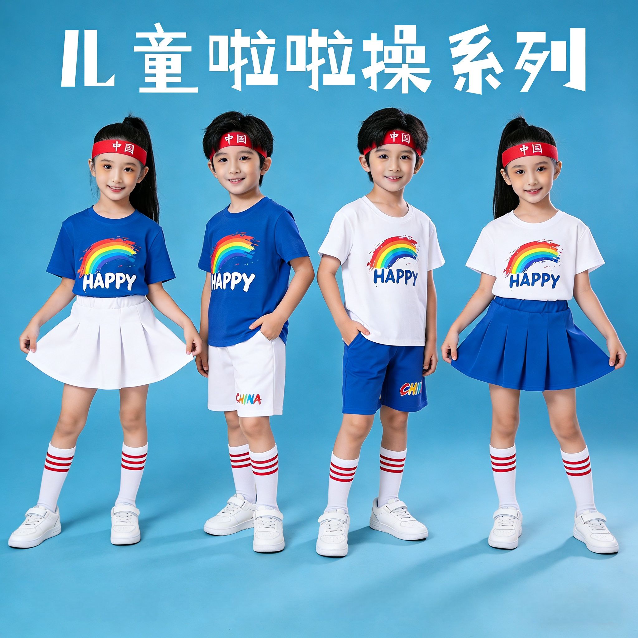 2026新款六一儿童演出服小学生啦啦队服运动会合唱表演服套装