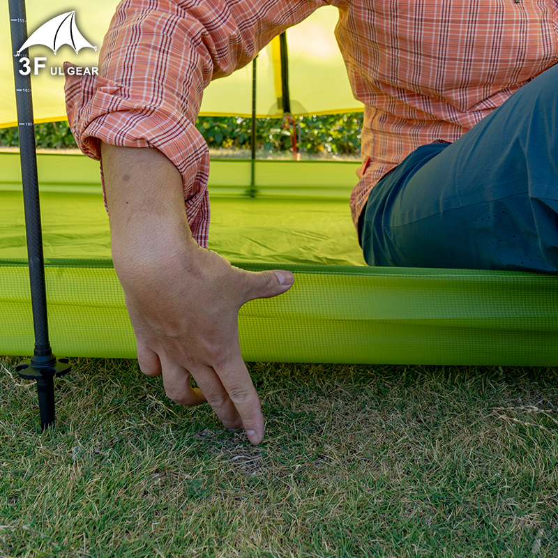 三峰出户外超轻地布15D涂硅澡盆底防大雨地垫 野餐露营防潮垫地席