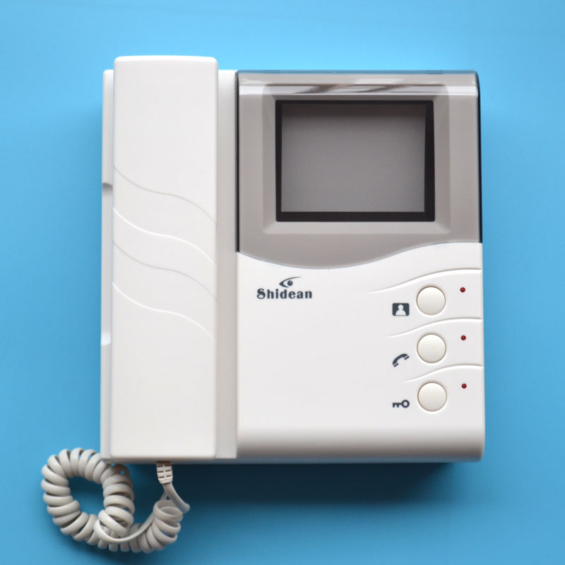 Shidean视得安黑白可视分机SD788R12BS对讲门铃话机SD788R12S