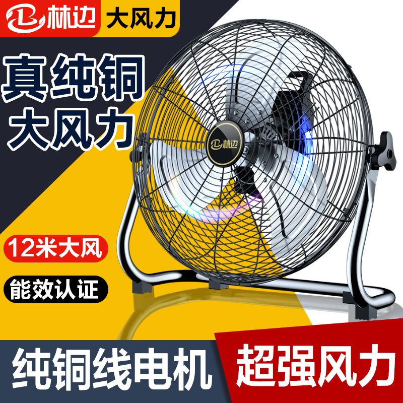 林边电风扇工业大功率家用强力静音落地扇商用台式大风量坐地风扇