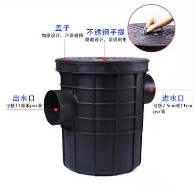 成品塑料隔油池餐饮厨房油污地埋式PE隔离器滤渣隔油井
