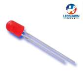 厂家 小功率直插led灯珠 高亮长脚546椭圆红色发光二极管LED