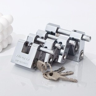 叶片挂锁通开60把钥匙左右无簧叶片挂锁不锈钢锁具