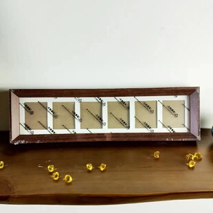 六行相框摆台画框客厅玄关装饰摆件放钱币展示相框工艺品收藏送礼