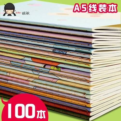 A5笔记本本子高颜值卡通可爱加厚礼物学生笔记本小学生车线批发