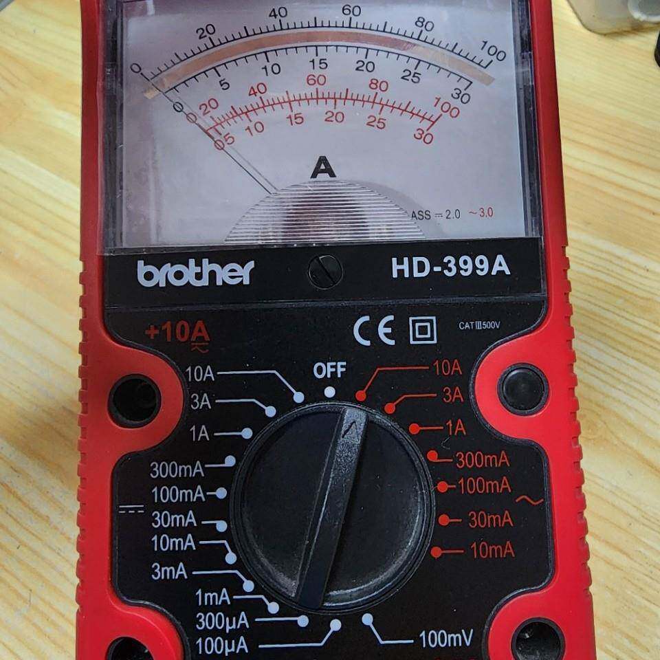 兄弟牌HD-399A指针式电流表高精度维修电工万用表数字全自动智能