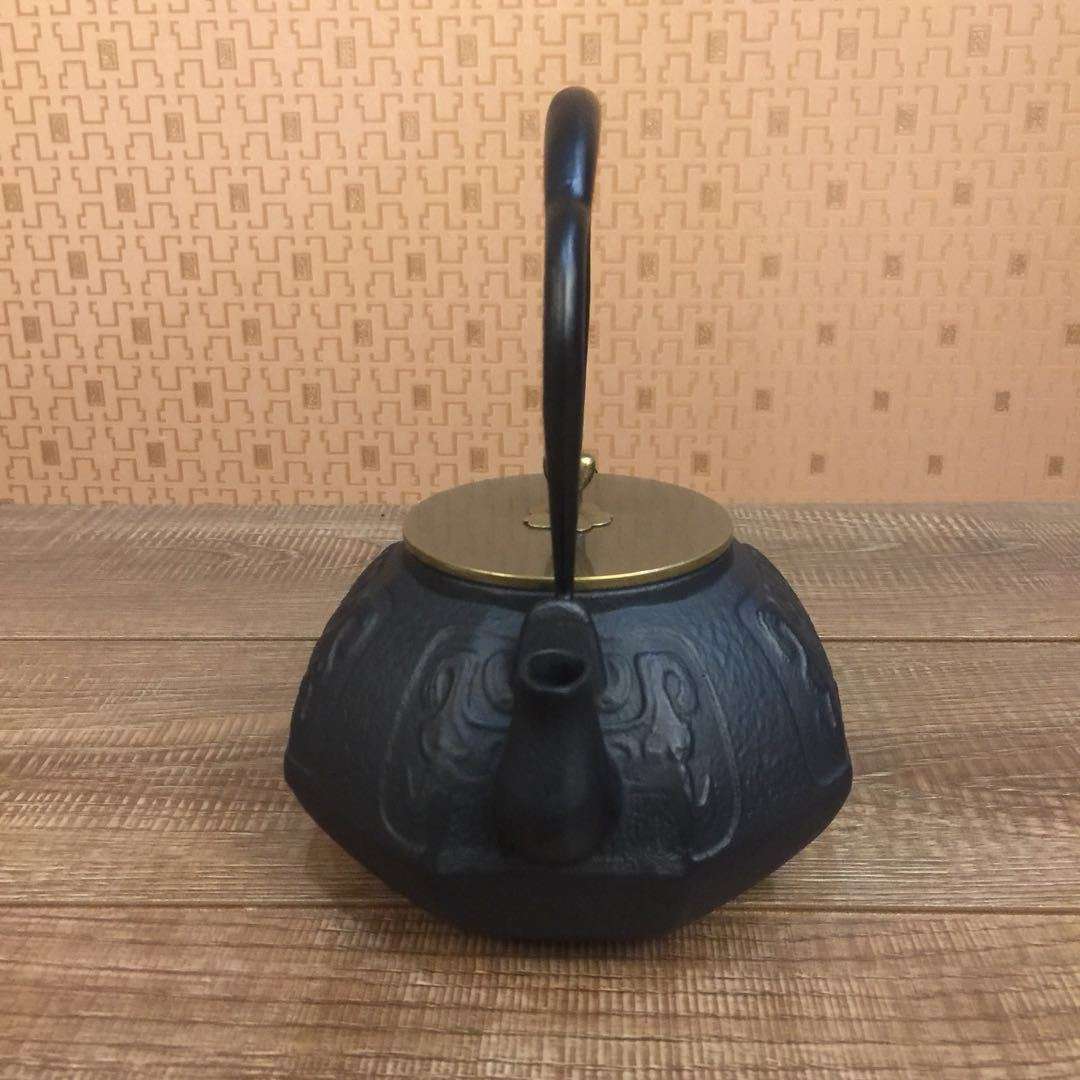 【八角兽纹】手工铁壶 无涂层铸铁茶壶 商务泡茶壶现货供应