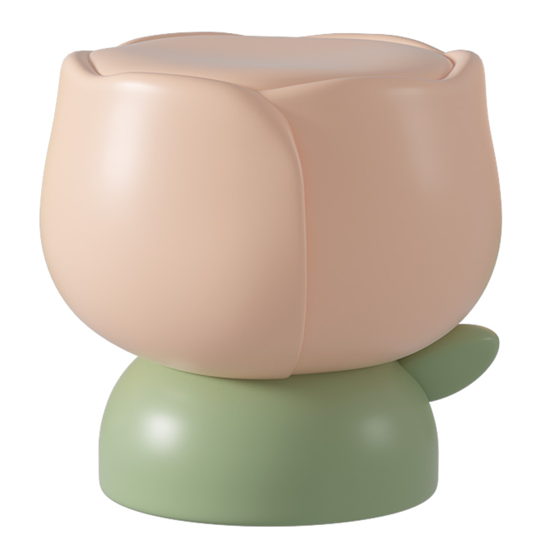 郁金香客厅落地摆件沙发旁奶油风茶E几边角几卧室床头柜家居装饰