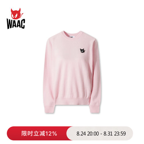 WAAC小恶魔官方女士高尔夫服装Sweater毛衣套头衫卫衣