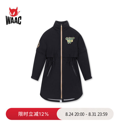 WAAC小恶魔官方早春女士高尔夫服装PRINTED RAINCOAT外套