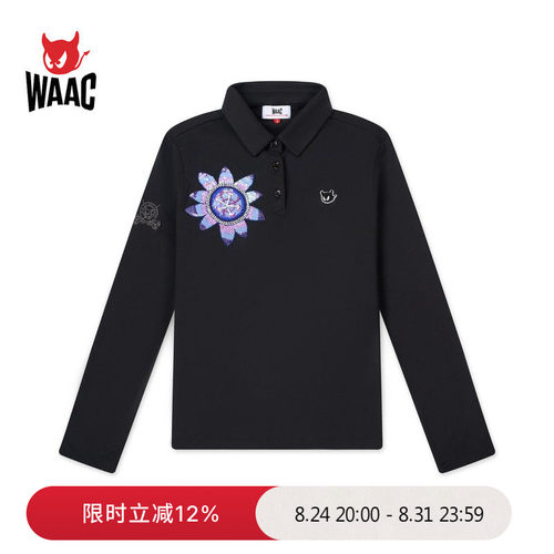 WAAC小恶魔官方女士高尔夫服装SHUTING QIU COLLABORATION POLO衫
