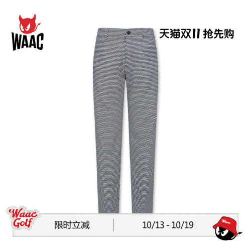 WAAC小恶魔官方男士高尔夫服装PATTERNED PANTS长裤