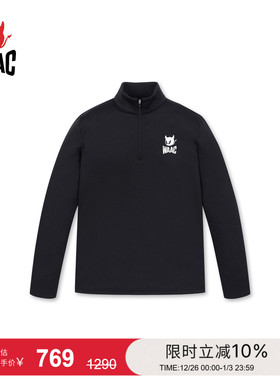 WAAC小恶魔官方男士高尔夫服装HALF ZIP-UP半拉链卫衣