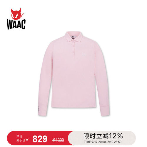 WAAC小恶魔官方春夏女士高尔夫服装HIGH STRETCH POLO长袖POLO衫