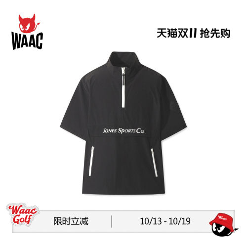【JONES联名】WAAC小恶魔官方春夏新品男士高尔夫服装短袖T恤衫