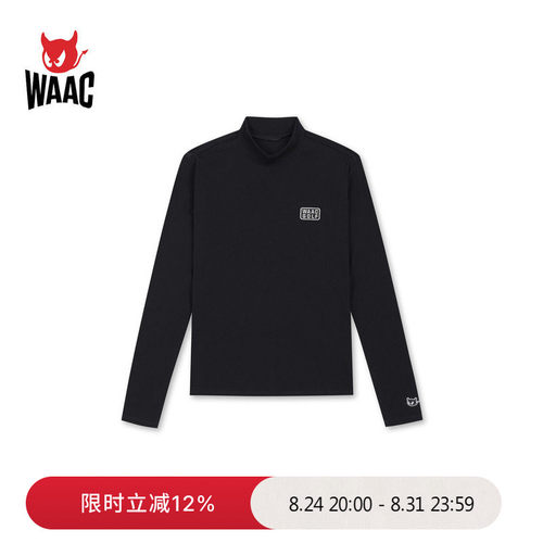 WAAC小恶魔官方女士高尔夫服装HIGHNECK TOP长袖T恤