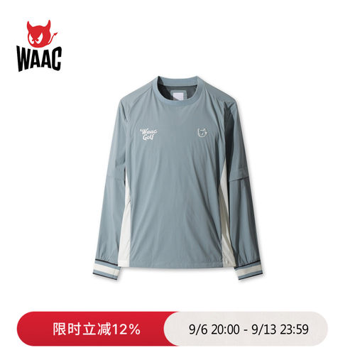 WAAC小恶魔官方早秋男士高尔夫服装Detachable套头衫