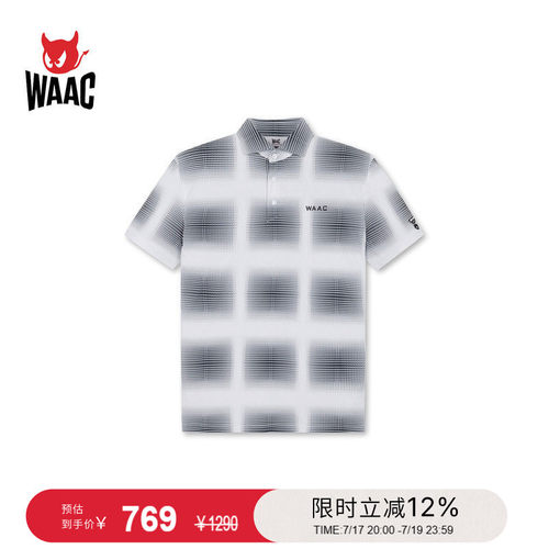 WAAC小恶魔官方春夏男士高尔夫服装EDITION PATTERN POLO短袖POLO