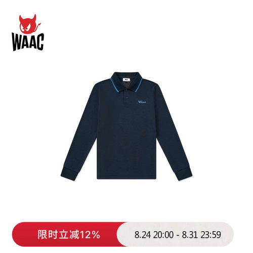 WAAC小恶魔官方男士高尔夫服装长袖POLO