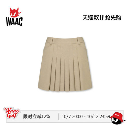 WAAC小恶魔官方女士高尔夫服装PLEATS SKORT百褶裙