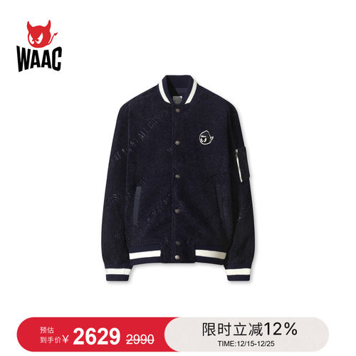 WAAC小恶魔官方秋冬新品男士高尔夫服装Jacket棒球服夹克外套