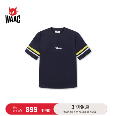 WAAC小恶魔官方春夏女士高尔夫服装CREWNECK PULLOVER短袖T恤