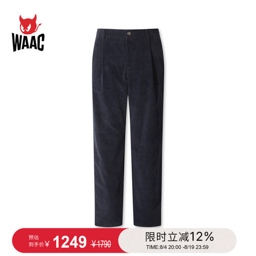 WAAC小恶魔官方早秋男士高尔夫服装Corduroy Pants长裤