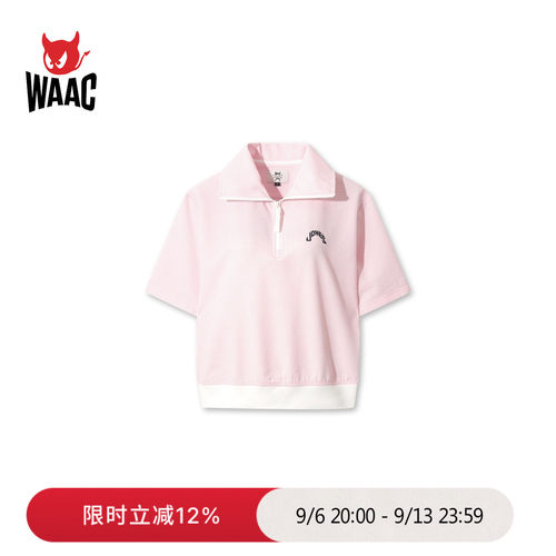 【JONES联名】WAAC小恶魔官方春夏新品女士高尔夫服装短袖POLO