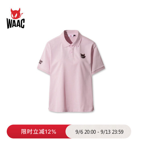 WAAC小恶魔官方春夏新品女士高尔夫服装LOOSE-FIT POLO短袖POLO衫