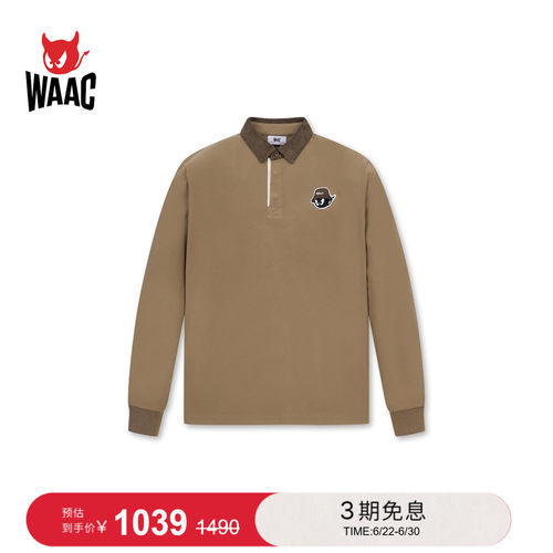 WAAC小恶魔官方男士高尔夫服装LONG SLEEVE长袖POLO