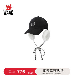 Cap护耳鸭舌帽 warmer WAAC小恶魔官方秋冬新品 女士Ear