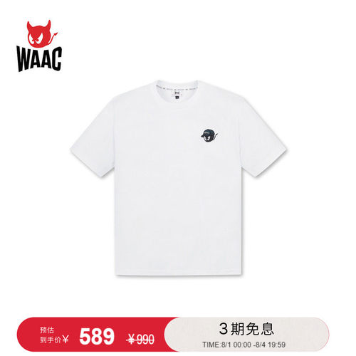 WAAC小恶魔官方春夏男士高尔夫服装CREWNECK SS TOP短袖T恤