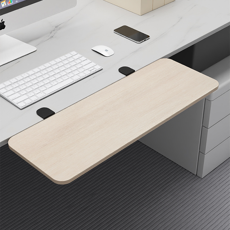 折叠桌面延长板免打孔扩展键盘手托支架电脑桌延伸加长加宽接板