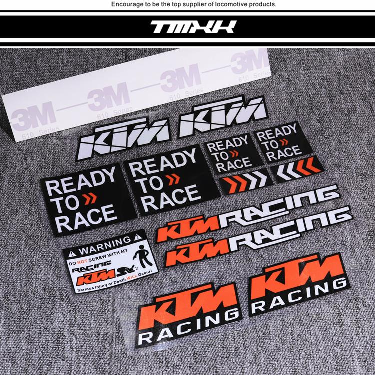 TMXK车贴 KTM 车贴 DUKE 200 RC 90改装1090反光贴花贴纸防水贴