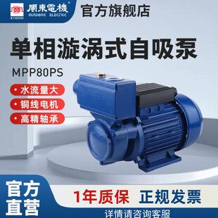 自吸增压泵家用水泵TPS60抽井水全自动加压 闽东电机单相旋涡式