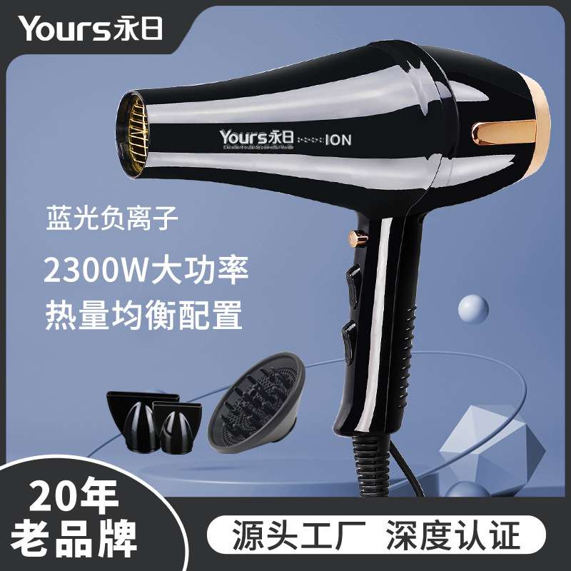 永日蓝光负离子电吹风机厂家 大功率家用发廊专业恒温沙龙吹风