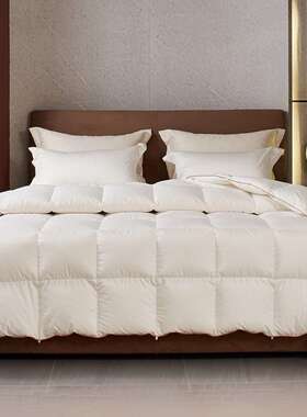 Libon丽本  黄金奢享100支臻密全棉95%白鹅绒被经典款舒适保暖