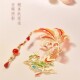 故宫宫猫送福锦鲤流苏书签古典中国风博物馆文创礼物伴手礼