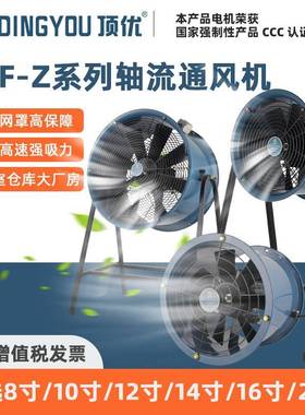 DSF-Z系列管道岗位式铝直叶风机大功率通风降温设备低噪音通风机