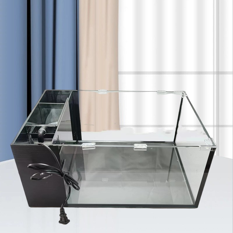 乌龟生态缸玻璃 免换水鱼龟混养缸养G乌龟专用缸家用 乌龟屋饲养