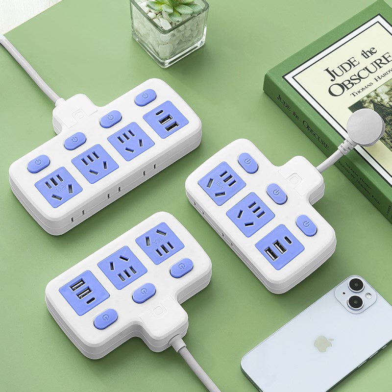 4000W大功率转换插座16A转10A插头空调热水器延T长线带线插板插排