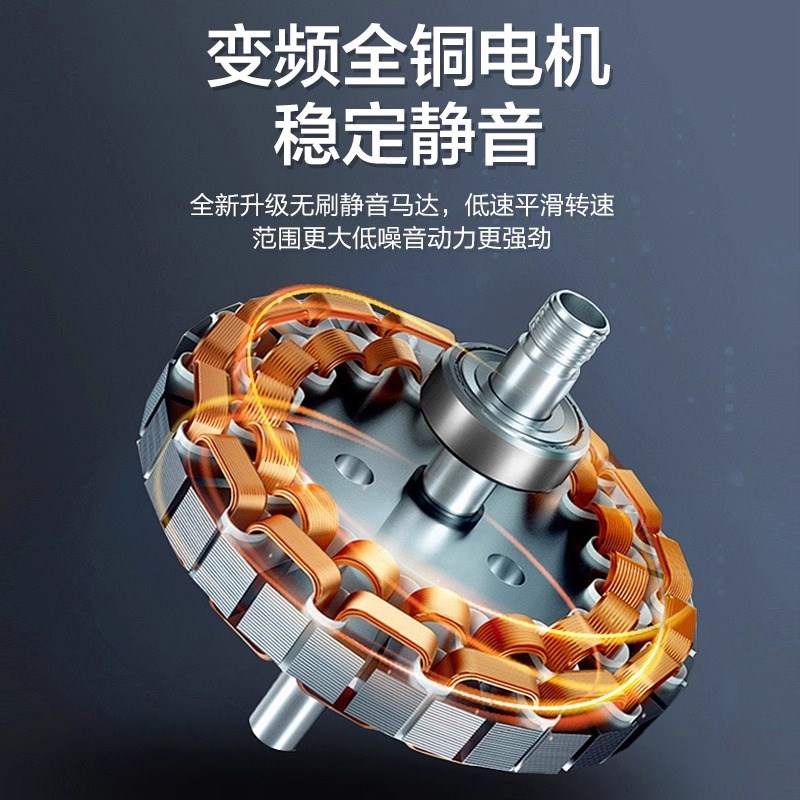 2025简约现代隐形风扇灯客厅z卧室餐厅家用静音吸顶带电一体吊扇