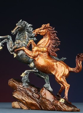 黄铜马摆件马到成功家居客厅玄关电视柜办公室装饰品开业乔迁礼品