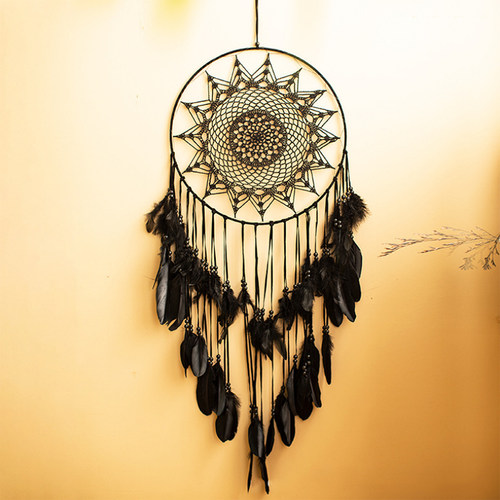 捕梦网羽毛挂饰大号风铃挂件卧室客厅墙面遮挡玄关背景装饰品礼物