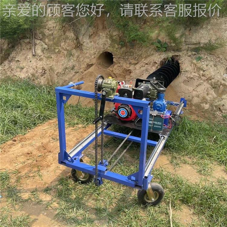 向钢管芯掏土机 小型穿埋管过路打眼越机横 管道疏通道平697行坑